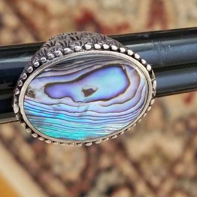 Large Bold Abalone Ring