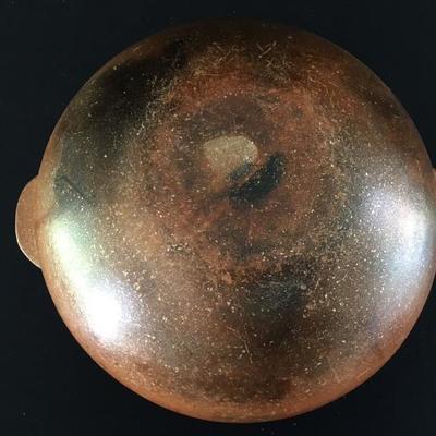 Taos New Mexico Bronze Metallic Glaze Pot #2