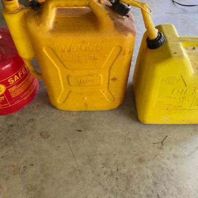 Lot # 264 Lot of Gas/ Diesel Cans 