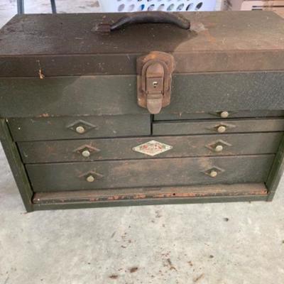 Lot # 266 Vintage Metal S.K Tool Box 