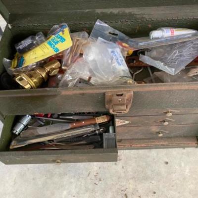 Lot # 266 Vintage Metal S.K Tool Box 