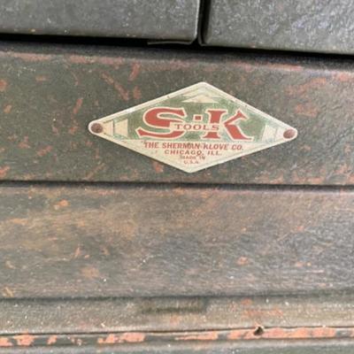 Lot # 266 Vintage Metal S.K Tool Box 