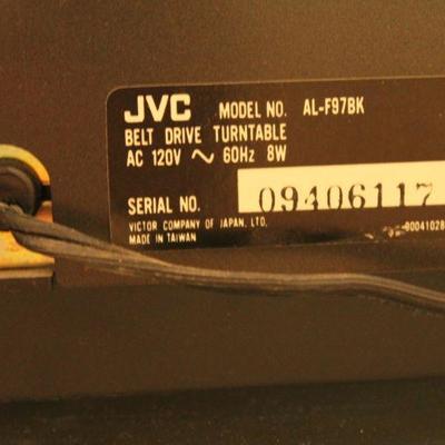 Lot 12: Vintage JVC Turntable (UNTESTED - Cover Case is Loose and Has Damage to Rear Section)