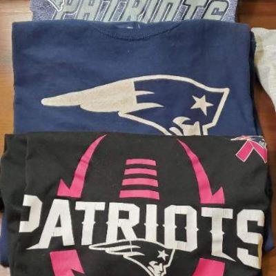 Lot of 9 Patriots Sports Ware Clothing
