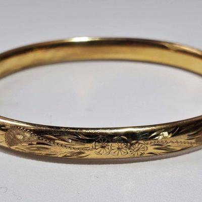 Vintage 14k Gold Filled Bangle Bracelet