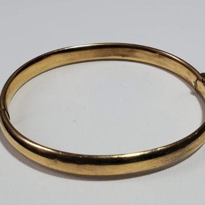 Vintage 14k Gold Filled Bangle Bracelet