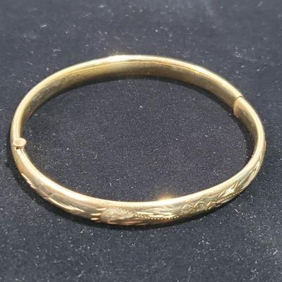 Vintage 14k Gold Filled Bangle Bracelet
