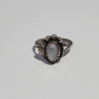 Mother of Pearl Sterling Silver Ring
