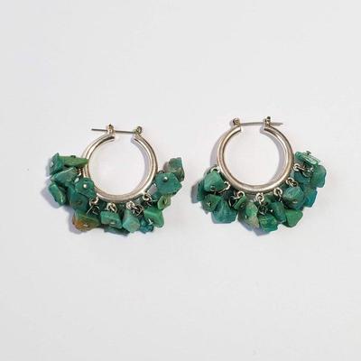 RJ Graziano Silver/Turquoise Earrings