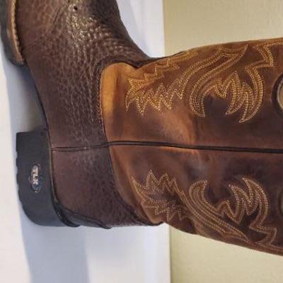 Tony Lama Leather Cowboy Boots Size 10 1/2 (B)