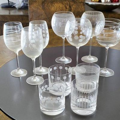 7 Mikasa Wine Glasses and 4 Mikasa Tumblers