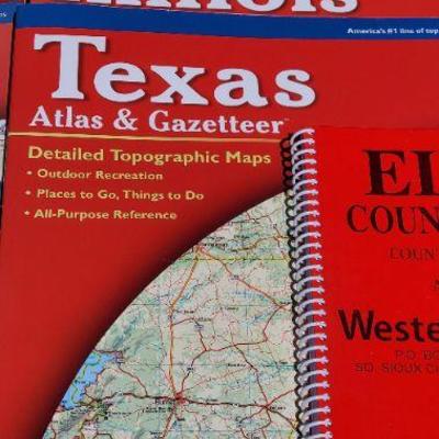9 DeLorme State Road Atlas & Elbert County Maps