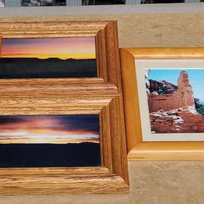 3 Wood Framed Southwest Photos