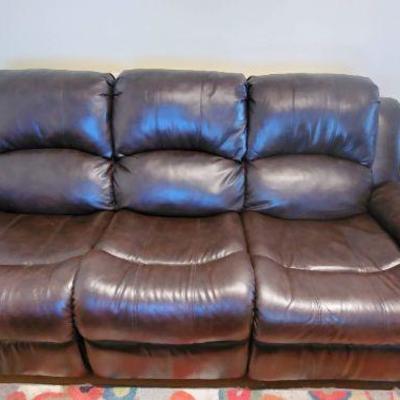 Leather Power Reclining Couch & Loveseat