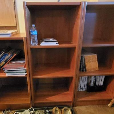 Oak Express Dark Wood Bookshelves
