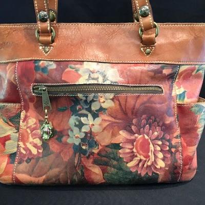 Patricia Nash Flower Garden Printed Leather Handbag Item #57