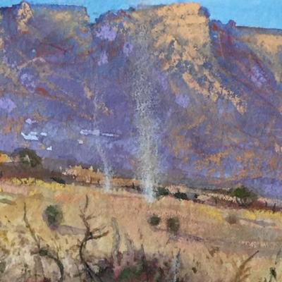 Tom Perkinson â€œDust Devilsâ€ Listed American Artist Original Painting  Item #70