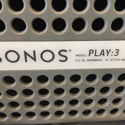 Sonos System â€œPlay:3â€ & Sono Bridge. Item #80