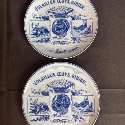 Blue & White Farm House Style Decorative Plates