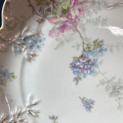 Beautiful Limoges Floral Serving Platter