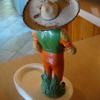 GR 112 - Vintage Bourbon Bottle / Figurine of Football Player