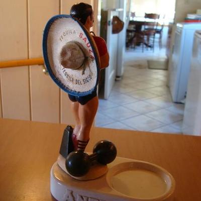 GR 113 - Vintage Bourbon Bottle Holder / Figure of Stongman