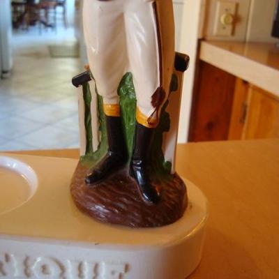 GR 114 - Vintage Bourbon Bottle Holder / Figure of Horse Jockey