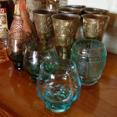 GR 117 - Small Sized Liquor Bottles & Shot Glass Collection