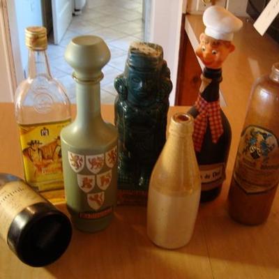 GR 120 - Empty Vintage Liquor Bottle Lot