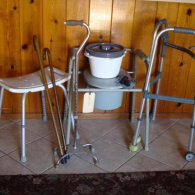 GR 122 - Group of Medical Products / Portable Potty, Walker, Etc