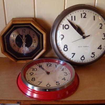 GR 127 - Trio of Large Wall Clocks