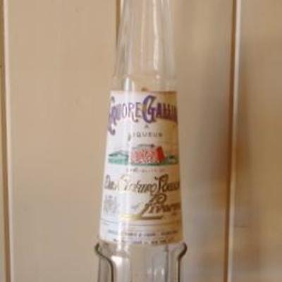 GR 128 - Galliano Liquor Bottle w/ Spigot & Stand