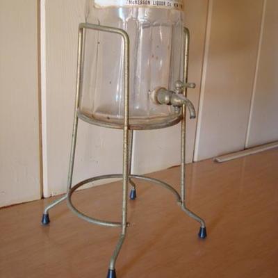 GR 128 - Galliano Liquor Bottle w/ Spigot & Stand