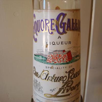GR 128 - Galliano Liquor Bottle w/ Spigot & Stand