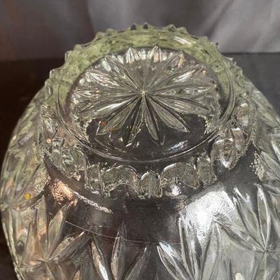 Large Glass Punch Bowl