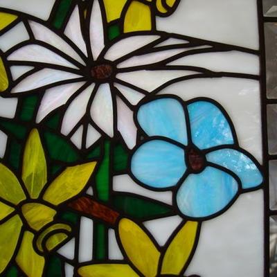 GR 137 - Stained Glass Hanging - 32" tall x 24" across