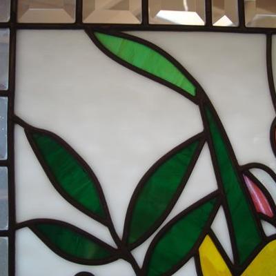 GR 137 - Stained Glass Hanging - 32" tall x 24" across