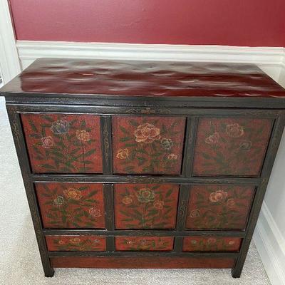 Table - Entry Way/Console Flowered (Box) Drawers
