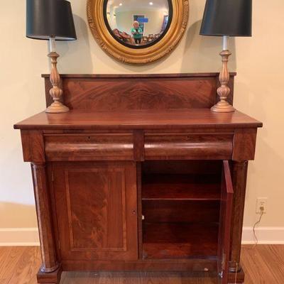 Antique Victorian Empire Style Sideboard / Server / Buffet