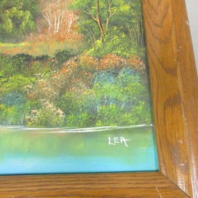 Lot 91 - Artist Signed Mirror Painting 