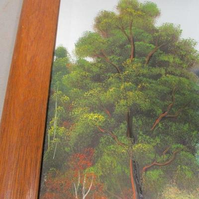 Lot 91 - Artist Signed Mirror Painting 