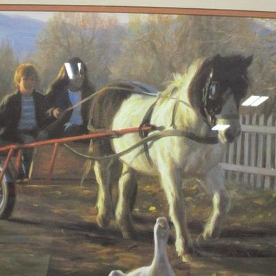 Lot 98 - Cart Horse - Artist Signed Picture
