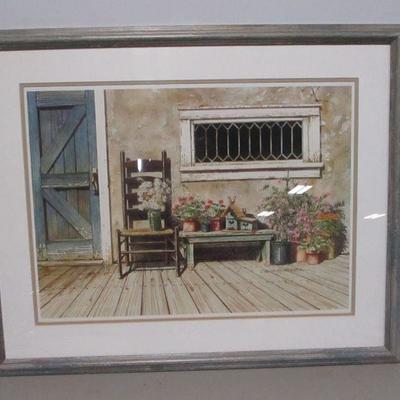Lot 108 - Artist Signed Front Porch Picture