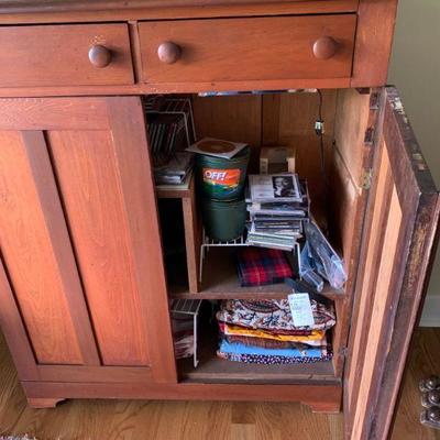 Solid Wood Vintage Sidebar / Server / Cabinet
