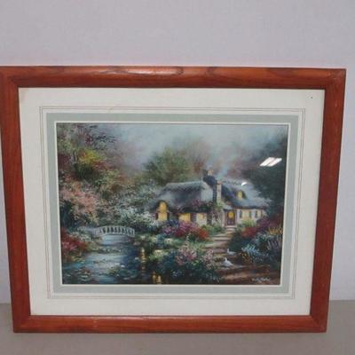 Lot 114 - Artist Signed Cottage Picture