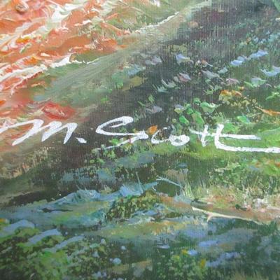 Lot 120 Unframed Canvas Landscape Painting - 3D - Artist Signed