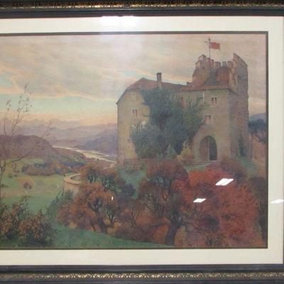 Lot 126 - Castle Painting