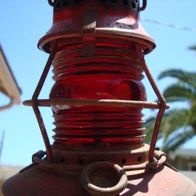 GR 143 - Handlan St Louis #57 Red Globe Lantern 