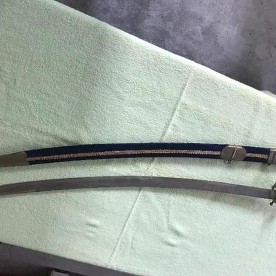 Saber Sword w/brass Lions Head