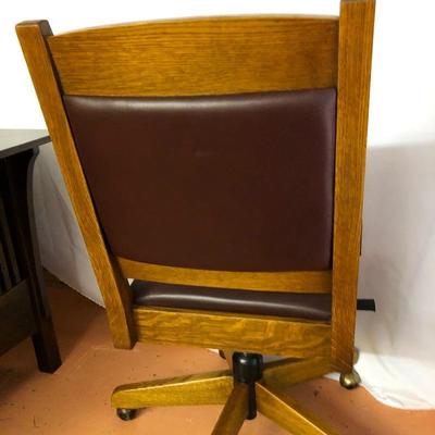 Lot 6 - Leather Stickley Desk Chair